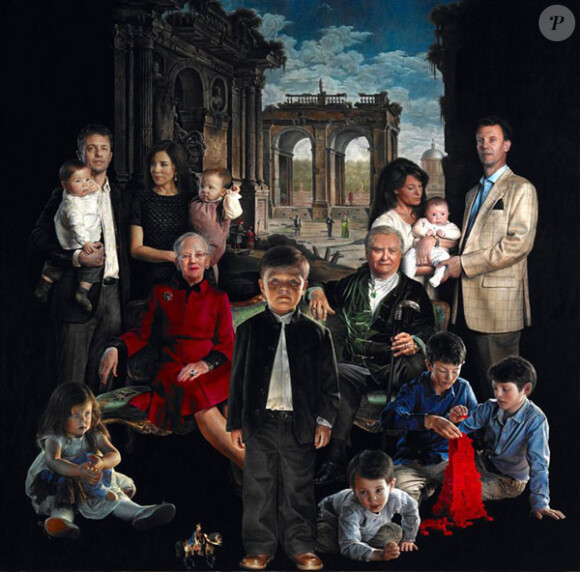 Le portrait de la famille royale réalisé par Thomas Kluge et dévoilé le 15 novembre 2013
