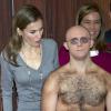 Un photocall insolite... La princesse Letizia lors du XVIe Congrès d'Etat du bénévolat, à Pampelune, le 27 novembre 2013