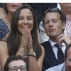 Pippa Middleton et son compagnon Nico Jackson à Wimbledon le 5 juillet 2013.
