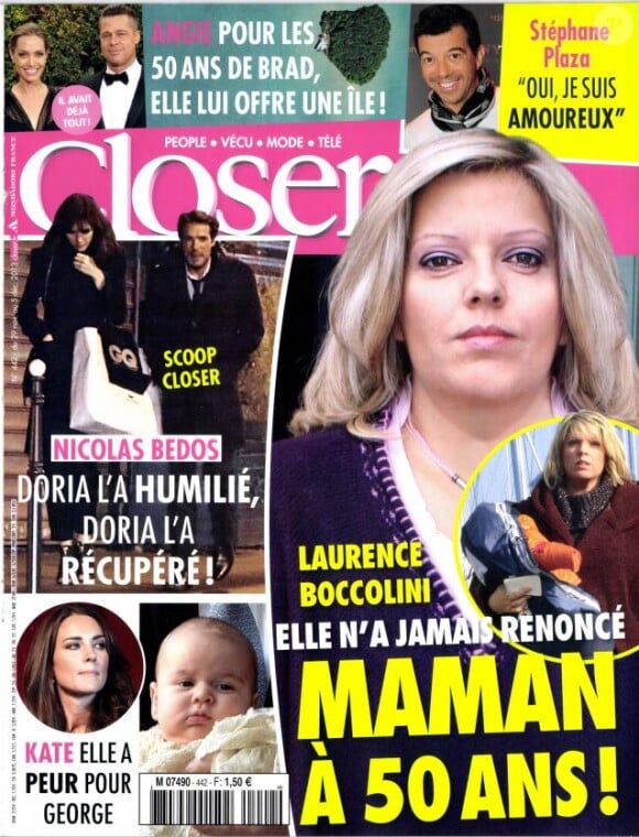 Magazine Closer du 29 novembre 2013.