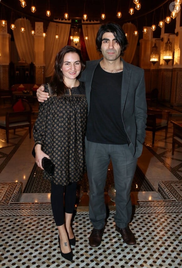 Fatih Akin et sa compagne à la soirée Dior dans le cadre du 13e Festival International du Film de Marrakech, le 1er décembre 2013.