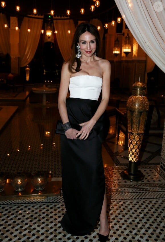 Elsa Zylberstein à la soirée Dior dans le cadre du 13e Festival International du Film de Marrakech, le 1er décembre 2013.