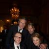 James Gray, Lambert Wilson, Mads Mikkelsen et Charlotte Rampling au dîner de la soirée Dior à Marrakech, le 1er décembre 2013.