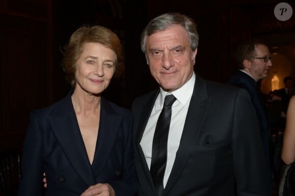 Charlotte Rampling avec Sidney Toledano au dîner de la soirée Dior à Marrakech, le 1er décembre 2013.