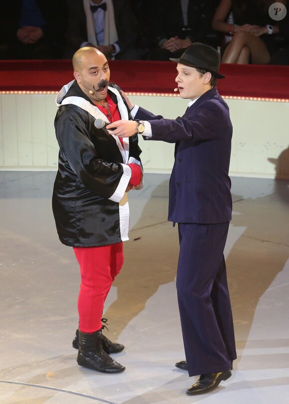 Exclusif - Jérôme Commandeur et Bénabar - 52e Gala de l'Union des Artistes au Cirque d'hiver à Paris le 19 novembre 2013.