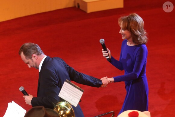 Exclusif - Benoît Poelvoorde et Nathalie Baye - 52e Gala de l'Union des Artistes au Cirque d'hiver à Paris le 19 novembre 2013.