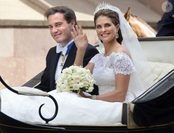La princesse Madeleine de Suede et Chris O'Neill se sont mariés à Stockholm, le 8 juin 2013.