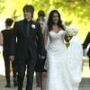 Exclusif - Johnny Rzeznik se marie avec Melina Gallo à Malibu le 26 juillet 2013.