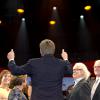 Le roi Willem-Alexander des Pays-Bas au concert marquant le lancement des célébrations des 200 ans du royaume des Pays-Bas, le 30 novembre 2013 au Théâtre Circus de Scheveningen (banlieue de La Haye).