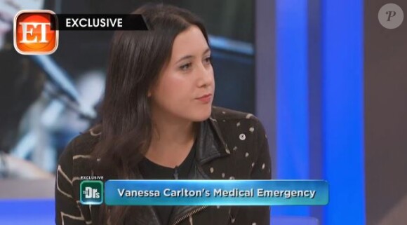 Vanessa Carlton s'exprime sur le plateau de l'émission The Doctors.