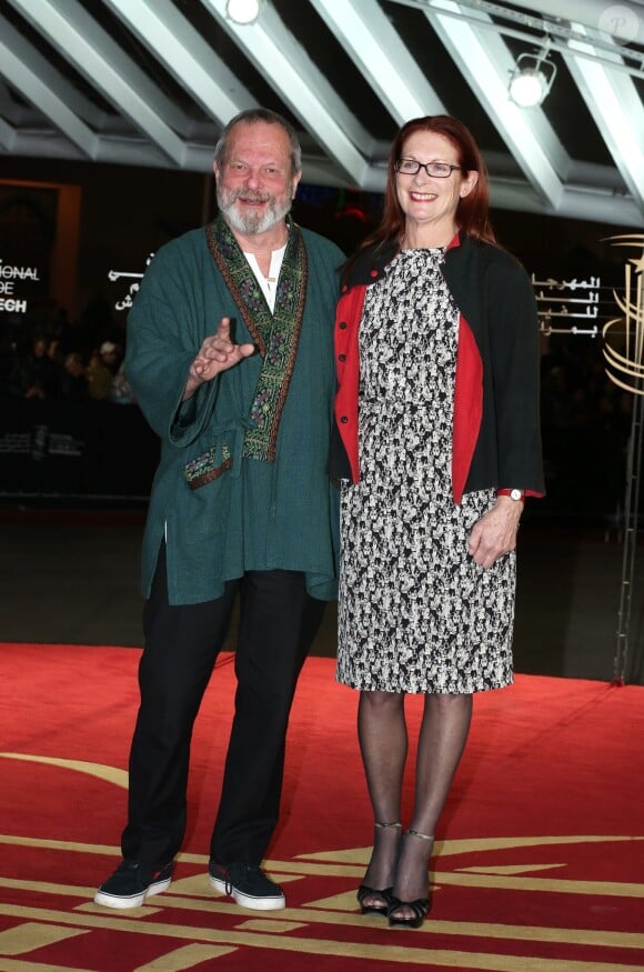 Terry Gilliam et sa femme Maggie lors du Festival de Marrakech et la projection du film Le Théorème Zero le 2 décembre 2013