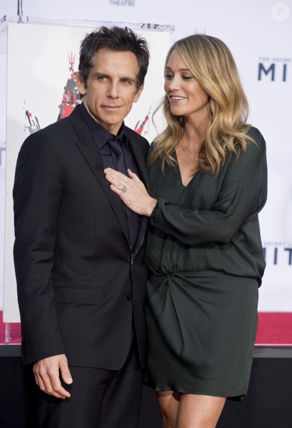 Ben Stiller et sa femme Christine Taylor au TCL Chinese Theatre de Los Angeles, le 3 décembre 2013.