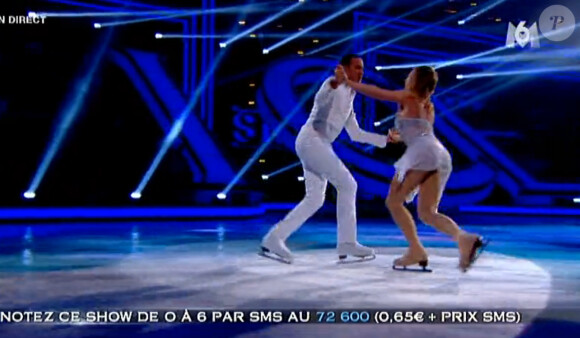 Merwan Rim a terminé sa prestation avec les larmes aux yeux dans Ice Show, du 4 décembre 2013.
