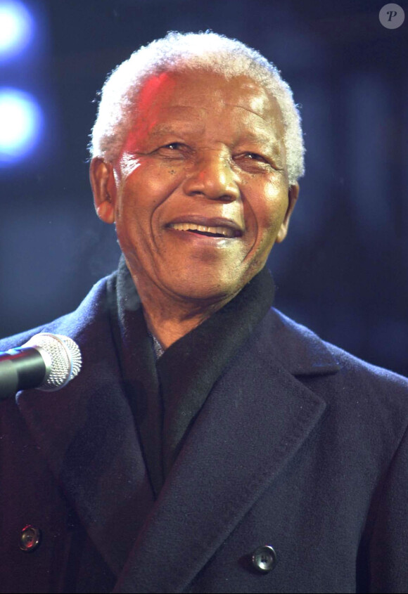Nelson Mandela à Londres en 2008
