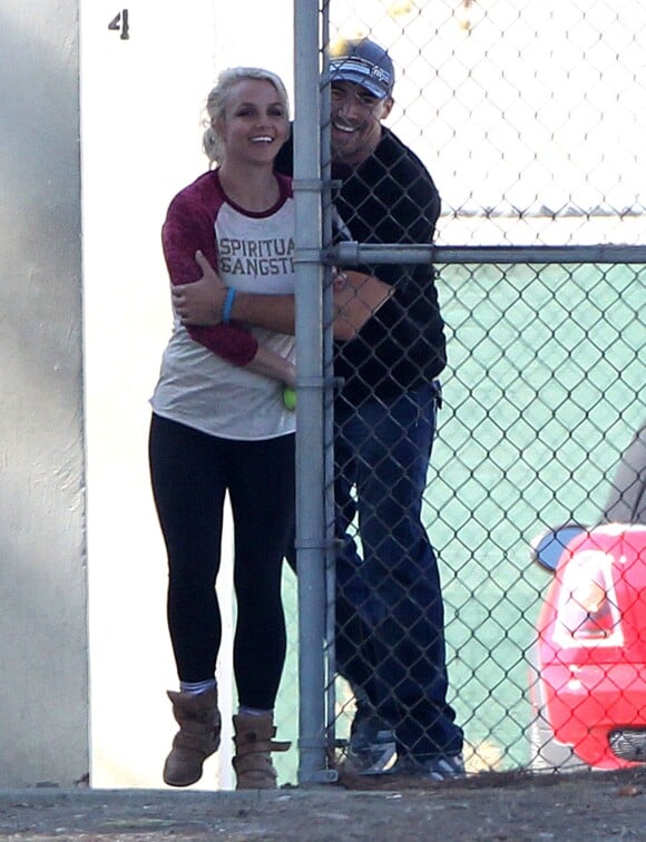 Britney Spears et son petit ami David Lucado, à Los Angeles. Le 9 novembre 2013.