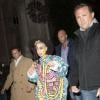 La chanteuse Lady Gaga quittant son hotel à Londres, le 6 decembre 2013.