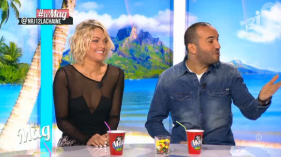 Caroline Receveur métamorphosée et sexy sur le plateau du Mag d'NRJ12, lundi 9 novembre 2013.