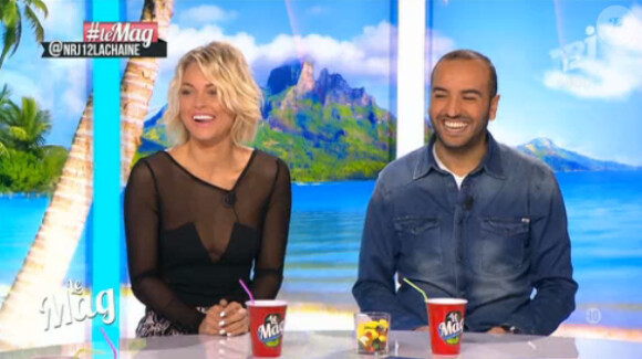 Caroline Receveur métamorphosée et sexy sur le plateau du Mag d'NRJ12, lundi 9 novembre 2013.