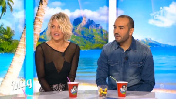 La belle Caroline Receveur métamorphosée et sexy sur le plateau du Mag d'NRJ12, lundi 9 novembre 2013.