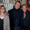 Florence Maury, Jean-Luc Reichmann et Laetitia Lacroix au Club de l'Etoile à Paris le 10 decembre 2013 pour la projection en avant-première de la série "Leo Matteï".