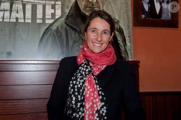 Alexia Laroche-Joubert au Club de l'Etoile à Paris le 10 decembre 2013 pour la projection en avant-première de la série "Leo Matteï".