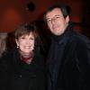 Catherine Laborde et Jean-Luc Reichmann au Club de l'Etoile à Paris le 10 decembre 2013 pour la projection en avant-première de la série "Leo Matteï".