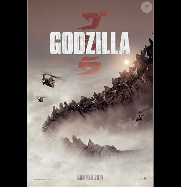 Affiche teaser de Godzilla.