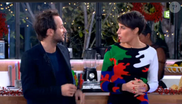 Alessandra Sublet et Jérémy Michalak dans C à vous pour une soirée le 10 décembre 2013 sur France 5