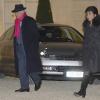 Pierre Nora et Anne Sinclair arrivent au Palais de l'Elysée à Paris le 9 decembre 2013. L'historien a été élevé, par François Hollande, au grade de grand officier de la Légion d'honneur.