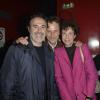 José Garcia, Charles Berling et Véronique Colucci lors du concert de Patrick Bruel au Zénith de Paris le 31 mai 2013 à Paris