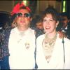 Coluche et Véronique Clucci au Festival international du film de Cannes, le 21 mai 1986