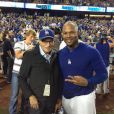 Carl Crawford avec Larry King en octobre 2013