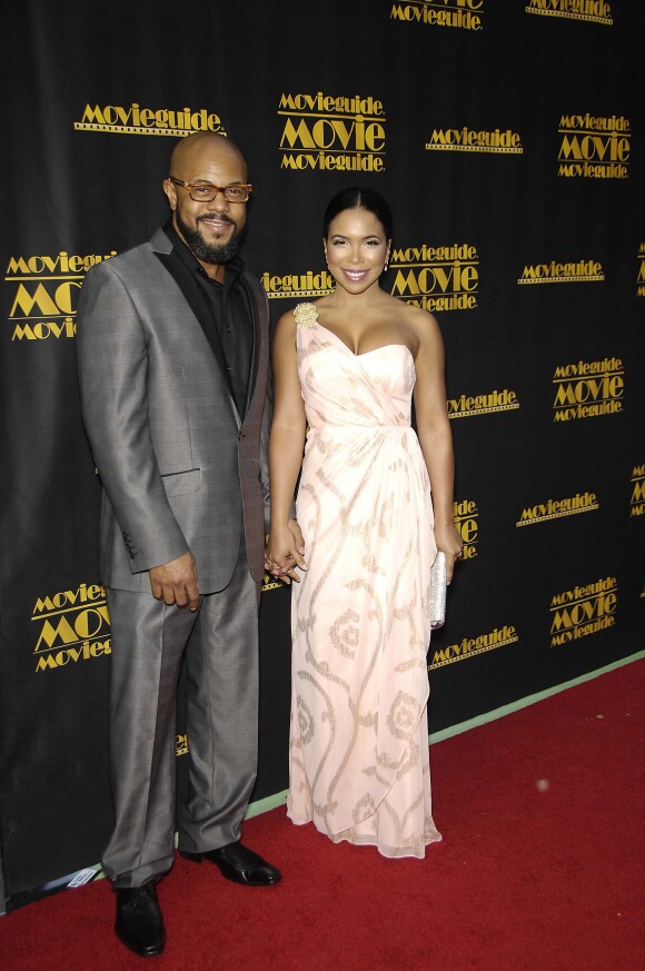 Rockmond Dunbar et sa femme Maya Gilbert à Los Angeles, le 15 février 2013.