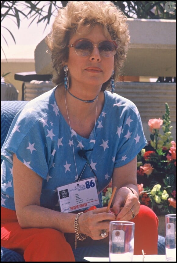 France Roche à Cannes en 1986.