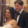 Exclusif - Mila Kunis et Ashton Kutcher au Mariage du frère aîné de Mila, Michael, avec la danseuse Alexandra Blacker en la cathédrale de Saint Peter à St Petersbourg en floride, le 7 decembre 2013.