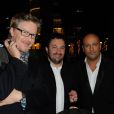 Frédéric Anton, Yves Camdeborde et Sebastien Demorand, les jurés de Masterchef, à Paris, le 22 décembre 2011.