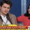 John Mayer ety Katy Perry sur le plateau de Good Morning America.