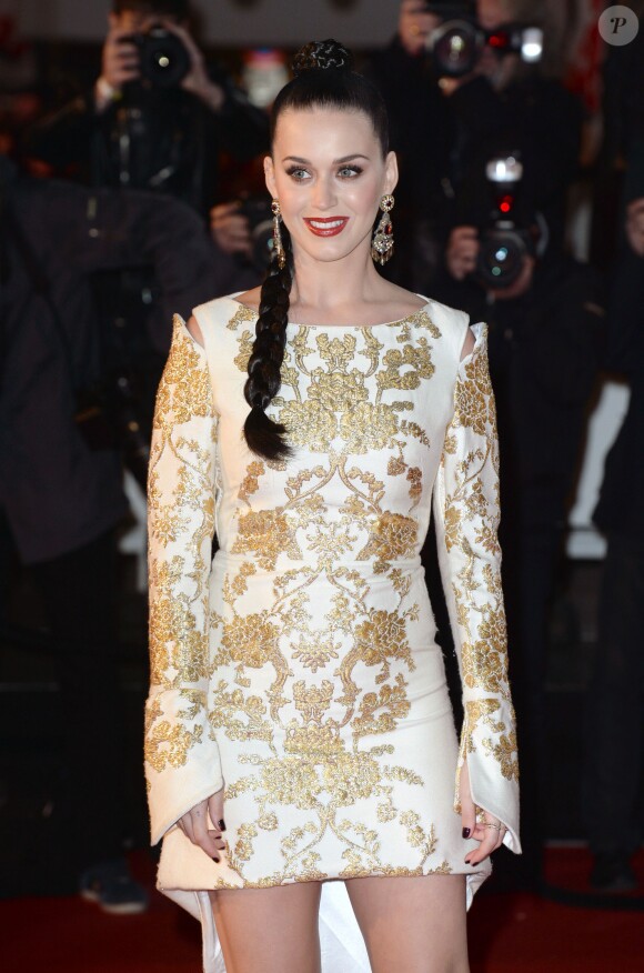 Katy Perry à la 15e édition des NRJ Music Awards à Cannes. Le 14 décembre 2013.