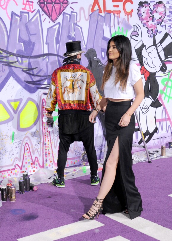 Kylie Jenner assiste à l'avant-première du documentaire Believe consacré à Justin Bieber aux Regal Cinemas L.A. Live. Los Angeles, le 18 décembre 2013.