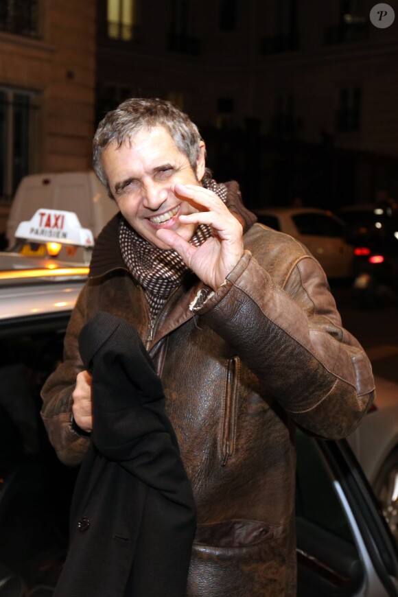 Exclusif - Julien Clerc au concert d'Alex Beaupain au Casino de Paris, le 17 décembre 2013.