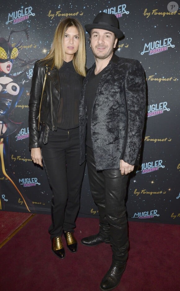 Isabelle Funaro et Michael Youn lors de la 2e représentation du show de Thierry Mugler "Mugler Folies" au Théâtre Comédia, le 19 décembre 2013.