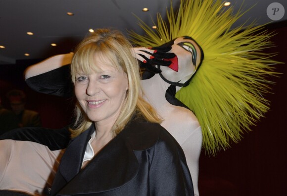 Chantal Ladesou lors de la 2e représentation du show de Thierry Mugler "Mugler Folies" au Théâtre Comédia, le 19 décembre 2013.