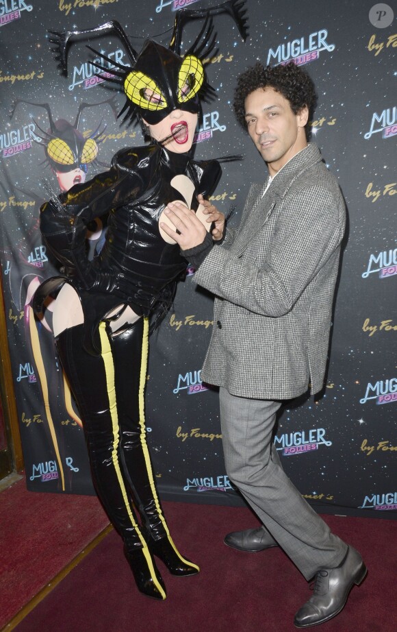 Tomer Sisley lors de la 2e représentation du show de Thierry Mugler "Mugler Folies" au Théâtre Comédia, le 19 décembre 2013.