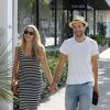 Teresa Palmer et son mari Mark Webber à West Hollywood, Los Angeles, le 31 mai 2013.