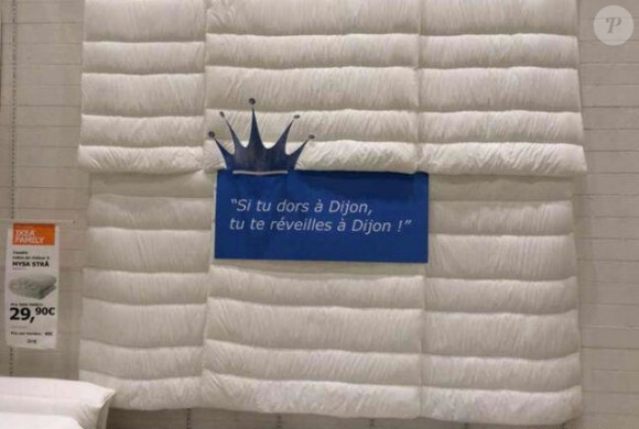 Publicité Ikea surfant sur la blague de Jean-Pierre Foucault.