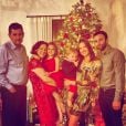 Alessandra Ambrosio a fêté Noël en famille avec ses enfants Anjah et Noah et son fiancé Jamie Mazur.