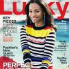 Zoe Saldana en une du magazine Lucky - édition de février 2014.