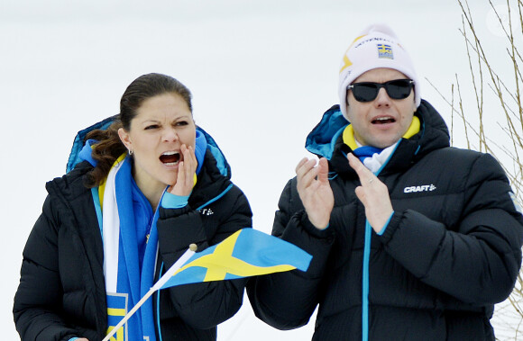 La princesse Victoria de Suède aux championnats du monde de ski de Val di Fiemme en février 2013