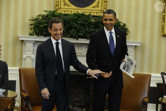 Barack Obama et Nicolas Sarkozy à Washington, le 10 janvier 2011.