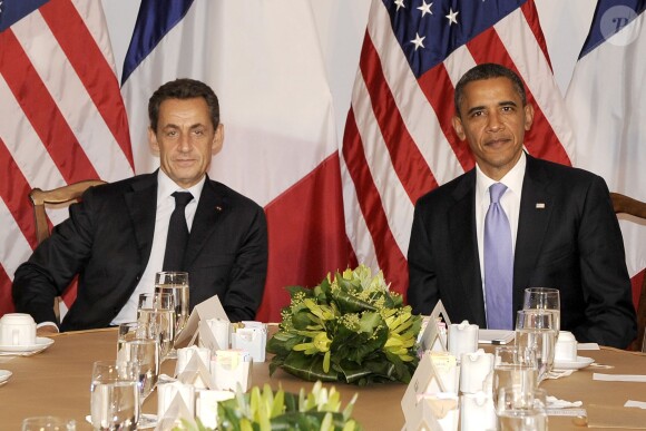 Nicolas Sarkozy et Barack Obama à New York, le 21 septembre 2011.